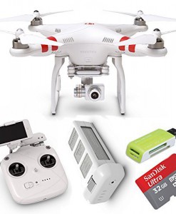 DJI-Phantom-2-Vision-V30-Quadcopter-with-Gimbal-Stabilized-14MP-1080p-Camera-Extra-Battery-and-a-32GB-microSDHC-Memory-Card-plus-Reader-0